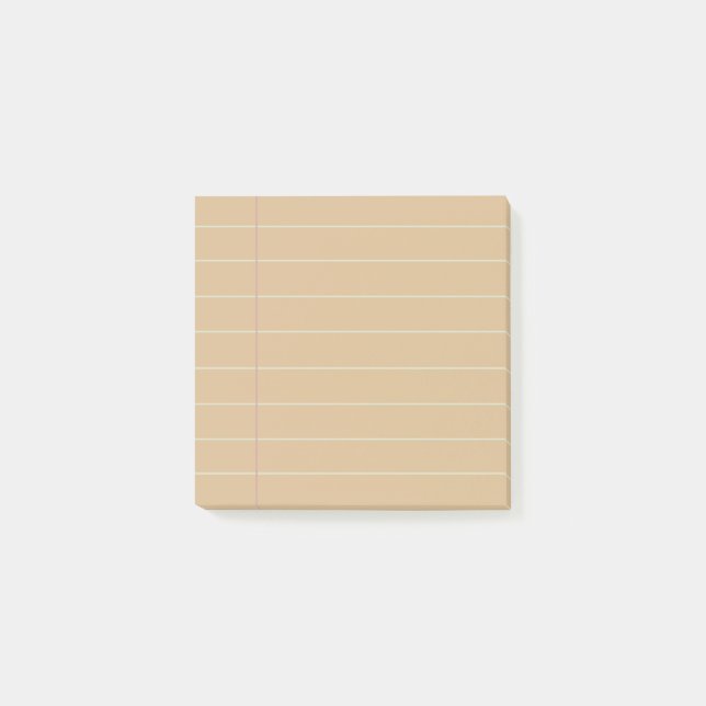 Minimalist Simple Lined  Post-it Notes (Front)