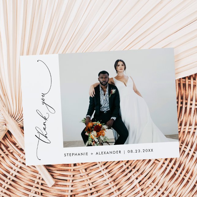 Minimalist Simple Modern Wedding Thank You Card (Creator Uploaded)