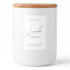 Minimalist Simple Packaging Vertical Candle Label