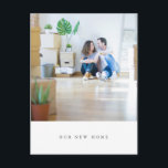 Minimalist Simple Photo We've Moved Home Address  Postcard<br><div class="desc">Minimalist Simple Photo We've Moved Home Address Postcard</div>