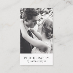Minimalist Simple Photographer Elegant Photography Business Card