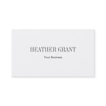 Minimalist Simple Plain Business Card