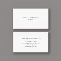 Minimalist simple plain professional template