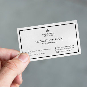 Minimalist Simple Professional Business Logo Card
