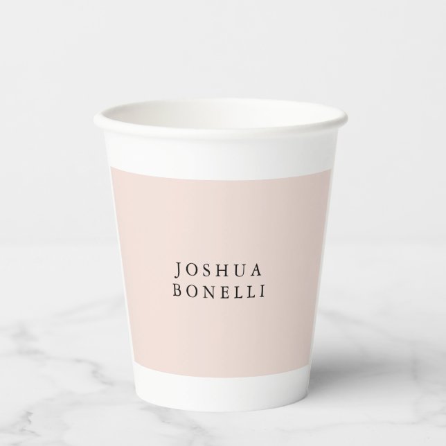 Minimalist Simple Professional Remarkable Paper Cups (Front)