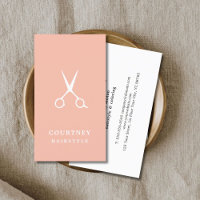 Minimalist Simple Rose and White Hair Stylist