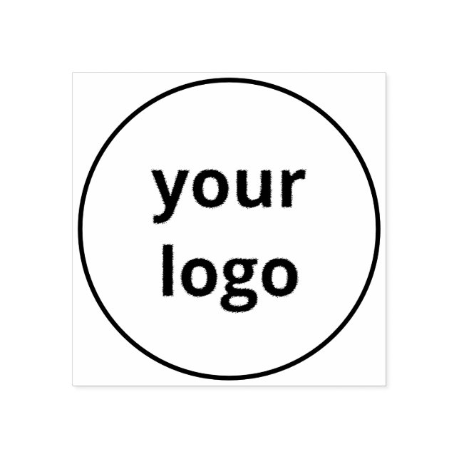 Minimalist Simple Round Circular Custom Business  Rubber Stamp (Imprint)