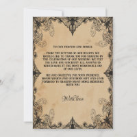 Minimalist Simple Script vintage horror Gothic