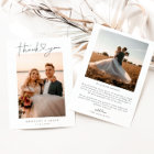 Minimalist Simple Script with Heart Wedding Photo