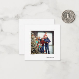 Minimalist Simple Typewriter Christmas Photo Card
