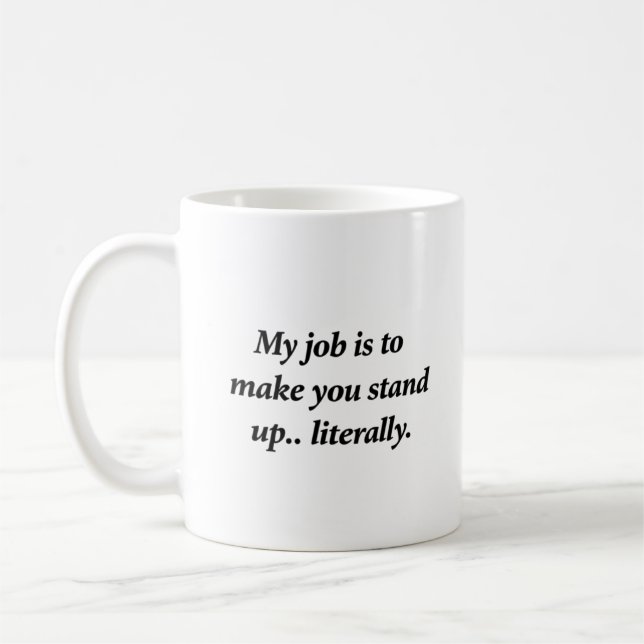 Minimalist Simple Typography Physical Therapy Coffee Mug (Left)