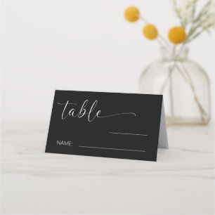 Minimalist Simple Wedding Table Number Place Card