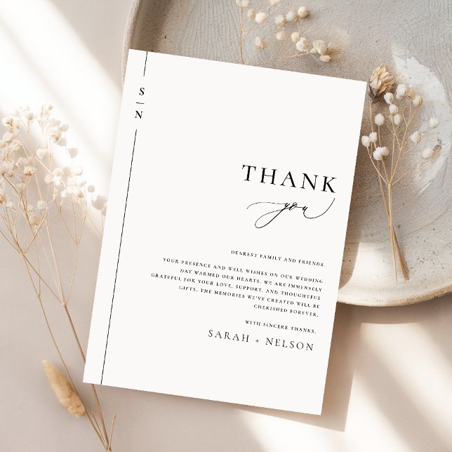 Minimalist Simple Wedding Thank You Cards (Creator Uploaded)
