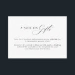 Minimalist Simple Wishing Well Note on gifts Enclosure Card<br><div class="desc">Designed to coordinate with our Minimalist All In One Collection, this customisable wishing well enclosure card features a clean and simple layout, with classic font. For more advanced customisation of this design, e.g. changing layout, font or text size please click the "CUSTOMIZE" button above. Please contact me for any questions!...</div>