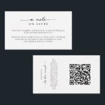 Minimalist Simple Wishing Well & RSVP Enclosure Ca Card<br><div class="desc">Designed to coordinate with our Minimalist All In One Collection, this customisable double sided wishing well & RSVP enclosure card features a clean and simple layout, with classic font. Please DO NOT FORGET to replace QR code with your OWN QR code. For more advanced customisation of this design, e.g. changing...</div>