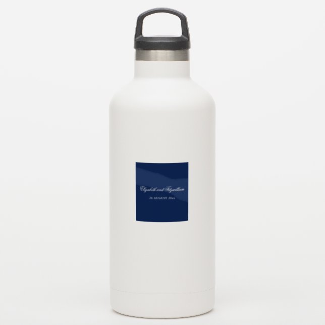 Minimalist Sketched Bridal Bouquet Wedding Sticker (Waterbottle)