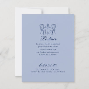 Minimalist Sketched Dinner Night Reception  Invitation
