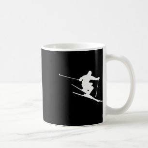 Minimalist Skier Freestyle Skiing Apres Ski Winter Coffee Mug