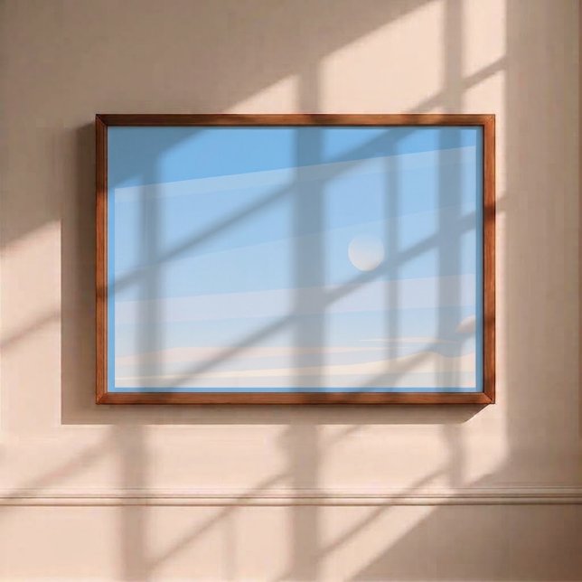 Minimalist Sky & Sun Gradient Wall Art (Creator Uploaded)