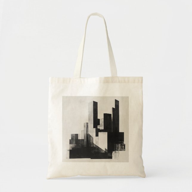 Minimalist Skyline Tote Bag (Front)