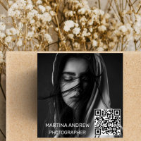 Minimalist Sleek Social Media QR Code Custom