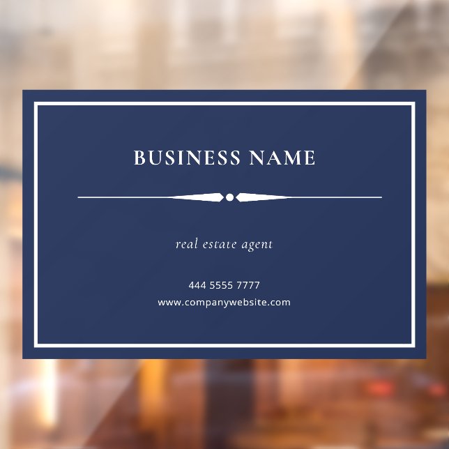 Minimalist Small Business Name Office Navy Blue (Sheet 2)