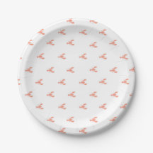 Minimalist Small Red Lobster Pattern   