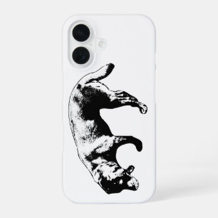 Minimalist Sniffing Labrador Ink Art iPhone Case