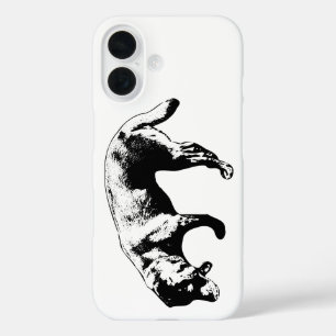 Minimalist Sniffing Labrador Ink Art iPhone Case