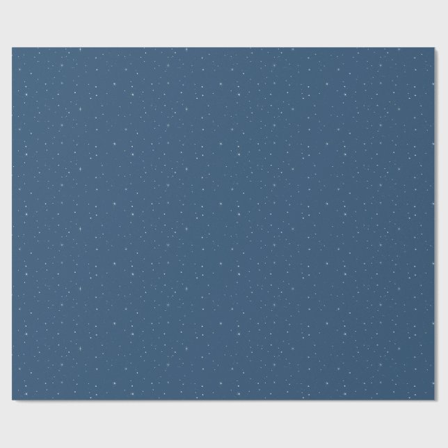 Minimalist Snow and Twinkles Holiday  Wrapping Paper (Flat)