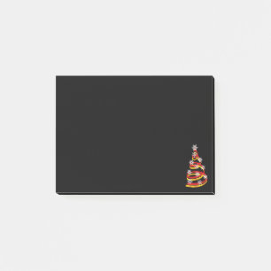 Minimalist Snowflakes Ribbon Christmas Tree Post-it Notes