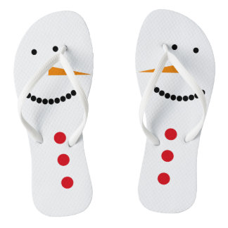 Minimalist Snowman Thongs