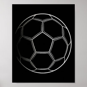 Minimalist Soccer Ll Graphic Footll Goal Striker A Poster