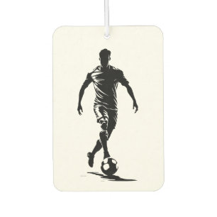 Minimalist Soccer Player Silhouette Art Freshener