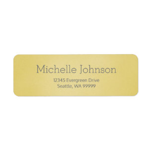 Minimalist Soft Beige Grainy Return Address Label