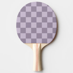 Minimalist Soft Lavender Checkerboard Pattern  Ping Pong Paddle