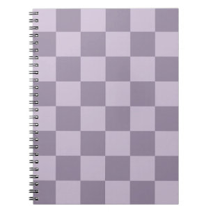 Minimalist Soft Lavender Chequerboard Pattern  Notebook
