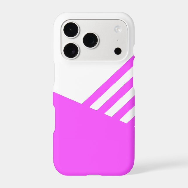 Minimalist Soft Pink and White phone  Case (Back)