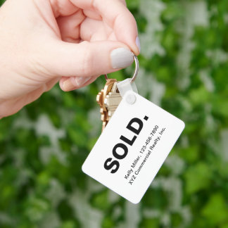 Minimalist SOLD Real Estate | Budget Marketing  Key Ring