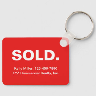 Minimalist SOLD Realtor | Budget New Home Closing  Key Ring