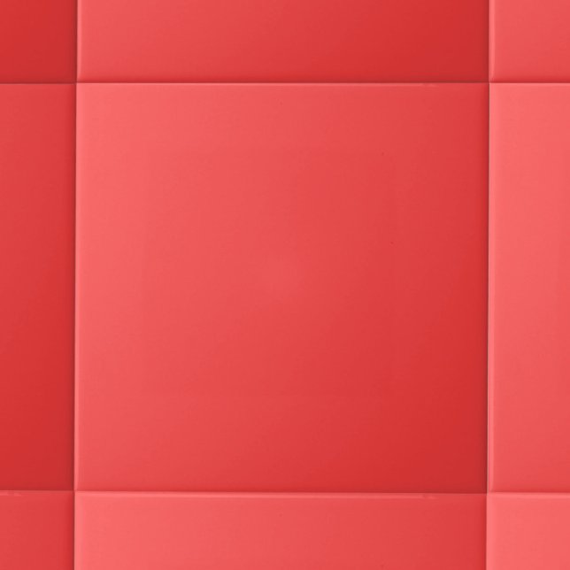 Minimalist Solid Colour | Coral Red Ceramic Tile (Creator Uploaded)