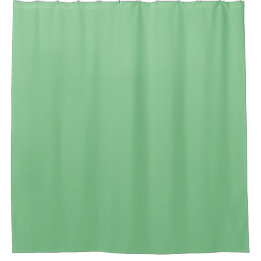 Minimalist Solid Unicolored Emerald Green Shower Curtain
