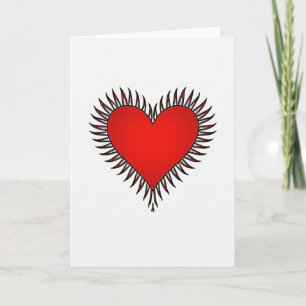 Minimalist Spiky Heart Card