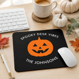 Minimalist Spooky Desk – Personalised Halloween Mouse Pad