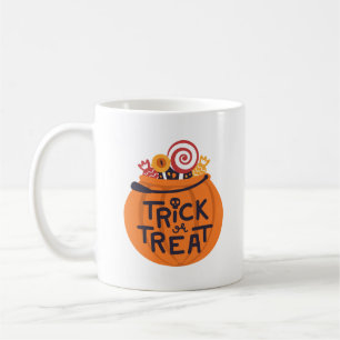 Minimalist Spooky Halloween Bright Pumpkin Joy Coffee Mug