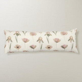 Minimalist Spring Floral Body Pillow
