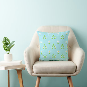Minimalist Spring Floral Pattern Cushion