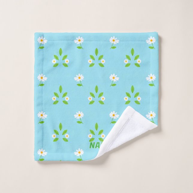 Minimalist Spring Floral Pattern Wash Cloth (Wash Cloth)