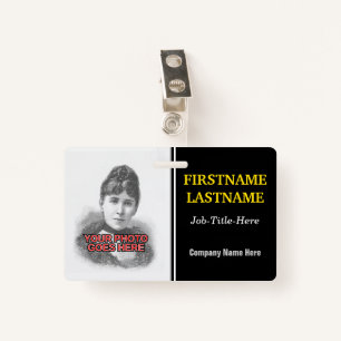 Minimalist Staff/Employee Portrait Badge ID Badge