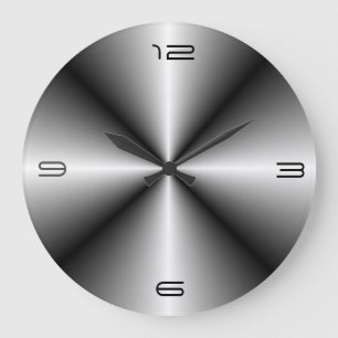 Minimalist Stainless Steel Look>Wall Clock
